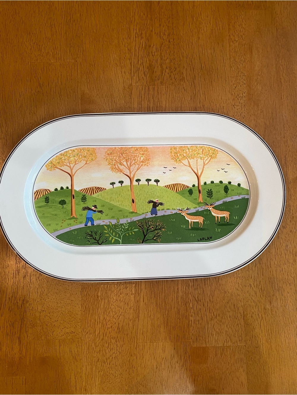 Villeroy & Boch Design Naif Oval Serving White Porcelain Platter